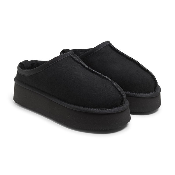 New Zealand Boots Plateau Clog Black