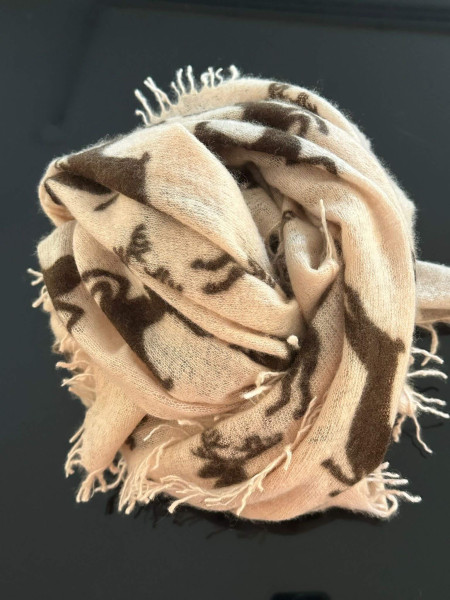 Scarf Deer A Beige/Empereador