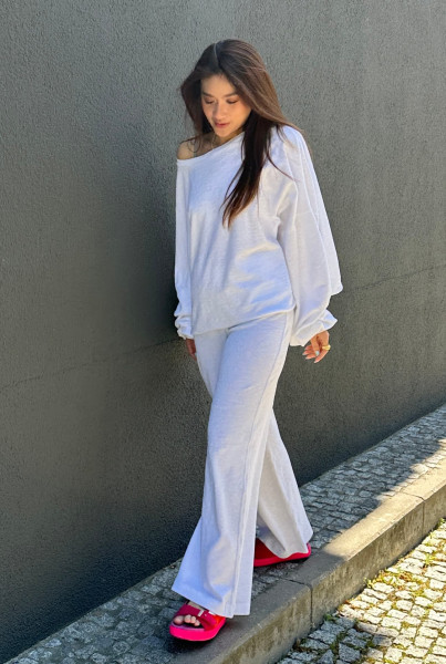 Elenya Sweatpant white