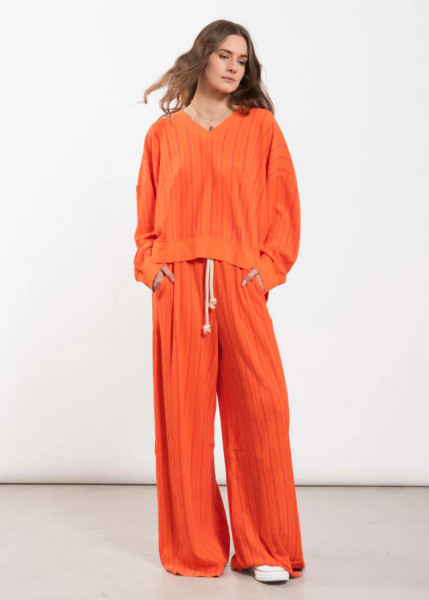 Kamo Pants strong orange striped