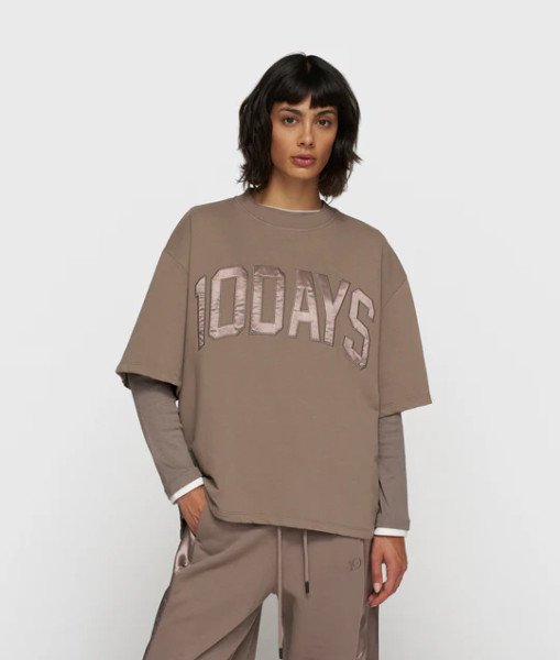 Short Sleeve Sweater moonrock