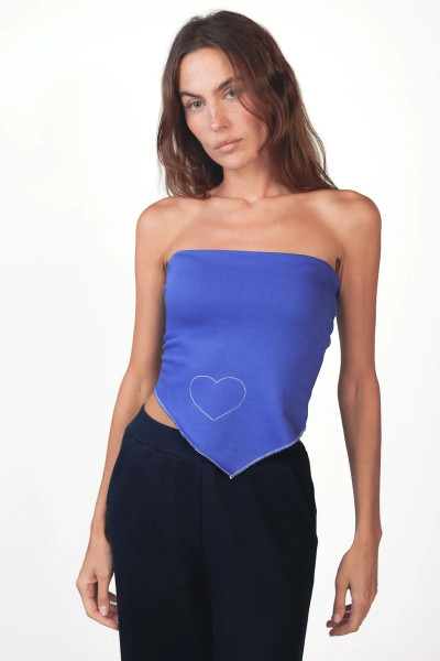 Dreieckstuch Aus Sweatmaterial Mari amparo blue