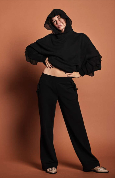 Hose Mit Voalant Val black