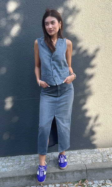 Denim Skirt grey