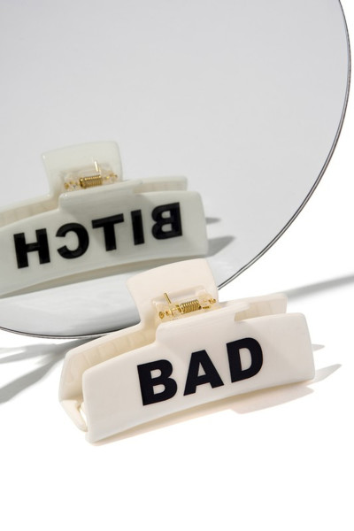 Haarklammer Bad Bitch white