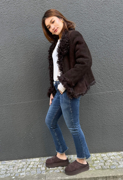 Nina Toscana Naturales Lamb Suede Brown