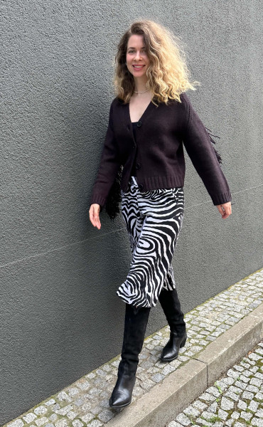 Marina Cacao Knitted Cardigan