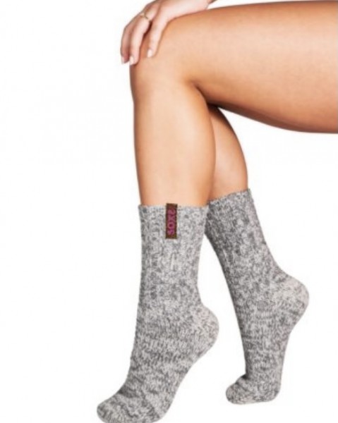 Damensocken Grau Bohemian Panther Label