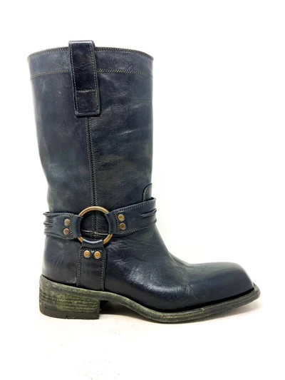 Ignis Bikerboots Cowboy Vintage Bosco
