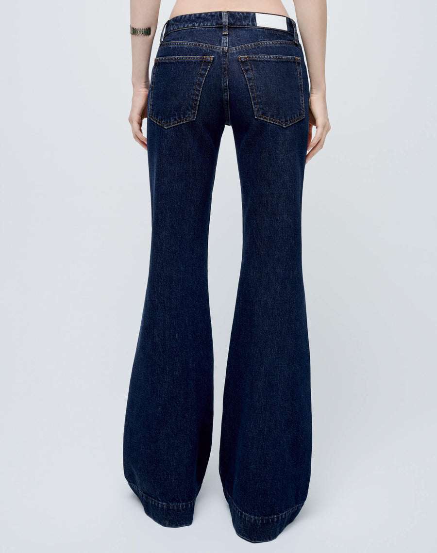 70s Low Rise Bell Bottom Heritage Rinse | skull&bunny