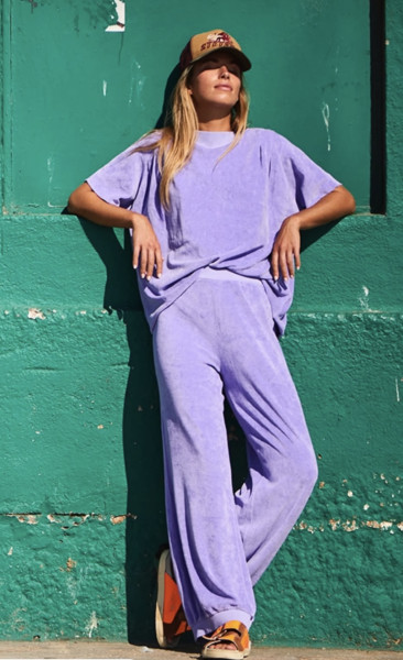 Perry LA Terry Hose Lavendel