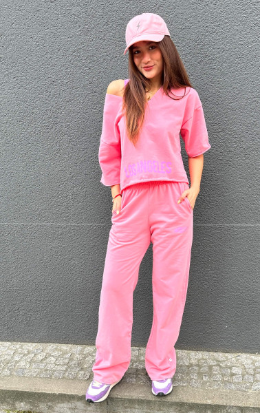 Sweater Print Los Angeles wild rose/flox