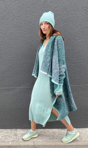 Coat Woman emerald cloud