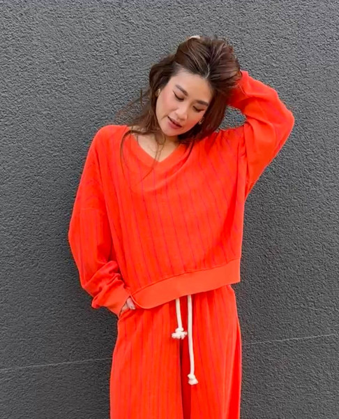 Rowan strong orange striped