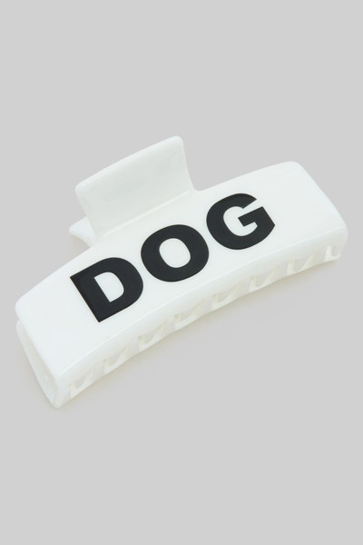 Haarklammer Dog Mom white