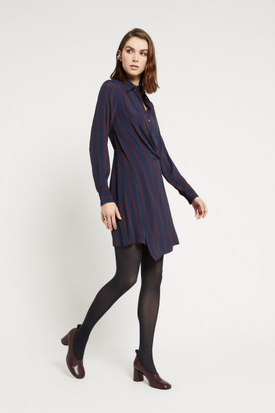 Mini Dress Striped Night
