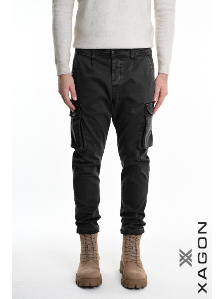 Cargohose Comfort Fit Nero
