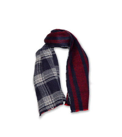 Terry Picha check navy blue