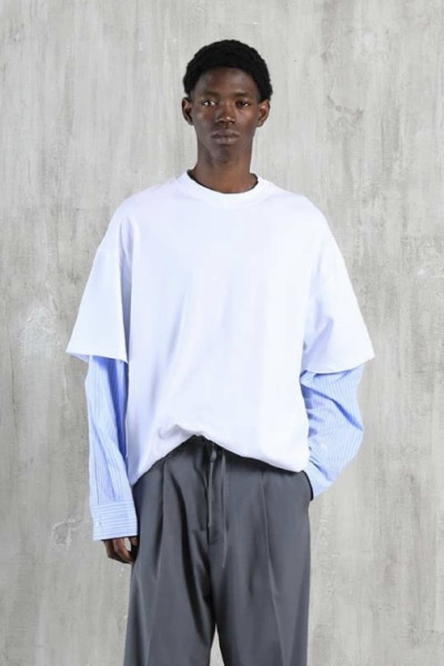 T-Shirt Oversize Con Camicia