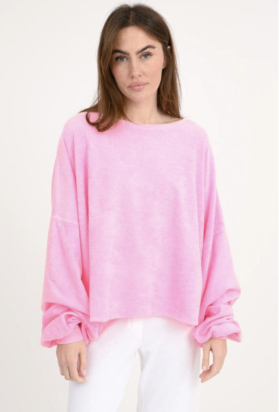 Frottee Sweatshirt Bira Neon Pink