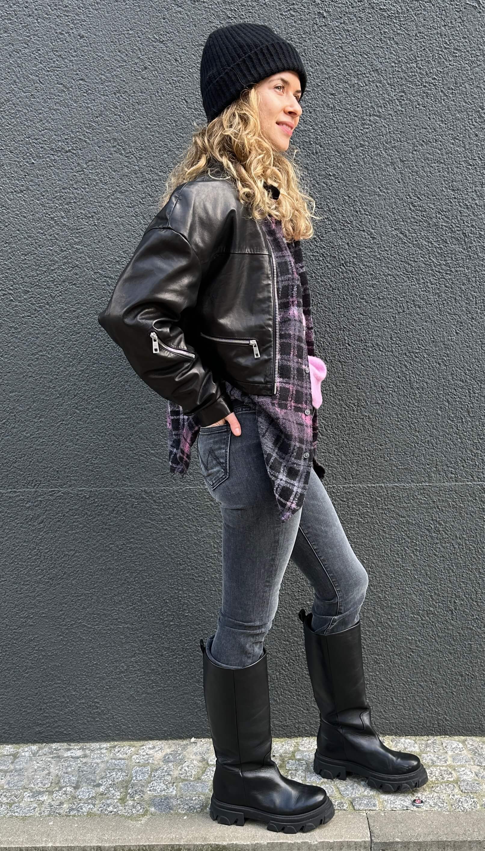 Lamb leather bomber jacket sale