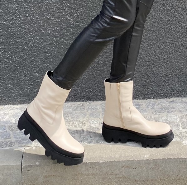 Bluma Ankle Boots Napasoft Ivory