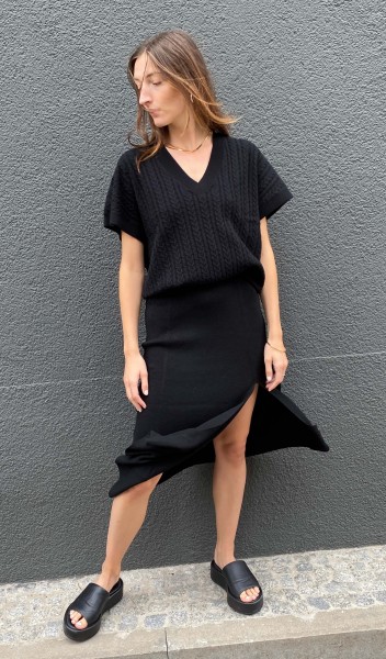 Pull Torsade Noir