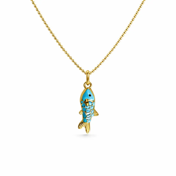 Kette Shel hellblau