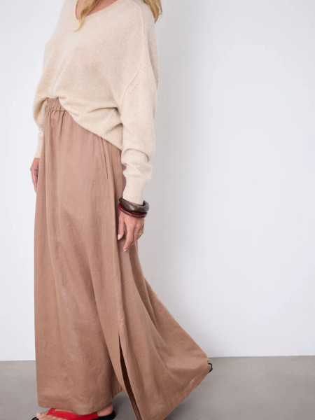 Vivienne Leinenrock Moka