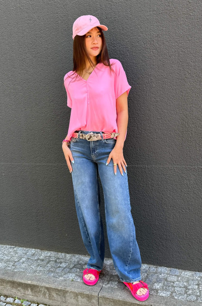 Bluse Maya Neon Pink