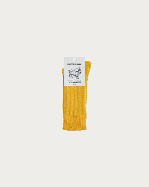 Cashmere Socks Yellow
