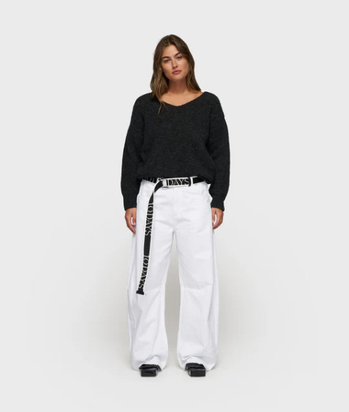 Western Pants Washed optic white