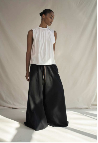 Wide Pants Poplin black