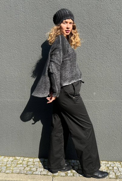 Boxy Knitted Pullover Rasato
