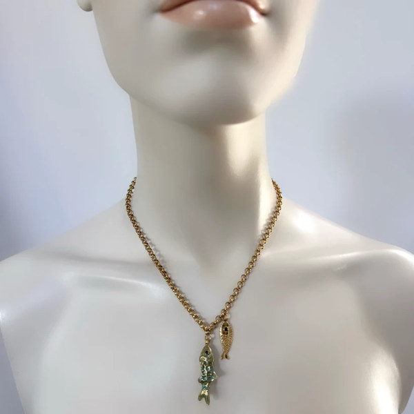 Necklace Gold Fisch