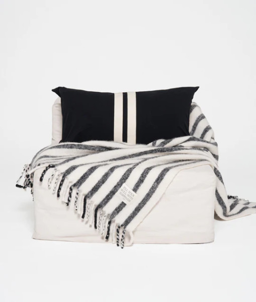 Blanket Stripes ecru/black