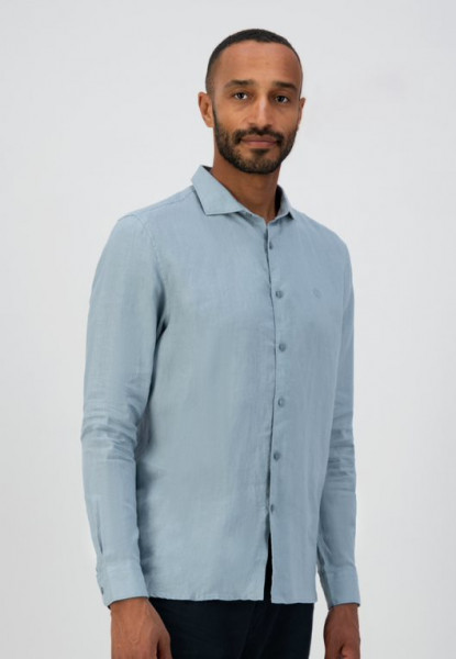 Jagger Shirt Linen Medium Blue