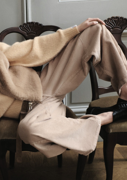 Western Pants Cord grey mango