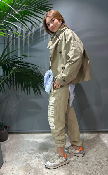 Trousers Print Pepper-Ecru