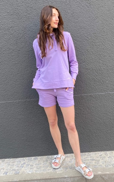 French Terry Hoody purple
