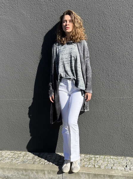 Cashmere Cardigan Brushed Grey