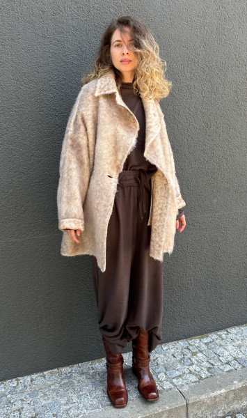 Woman Knitted Coat/Jacket brown