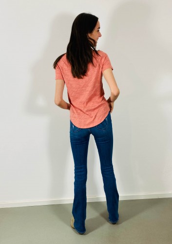 Vorschau: Slub Jersey V-Neck Flamingo Vorschau: Slub Jersey V-Neck Flamingo