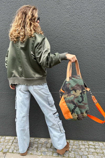Urban Jungle Tasche Camo /Orange Vintage Small