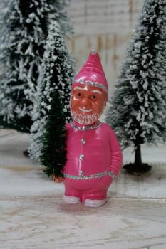 Santa Wackel Weihnachtsmann pink