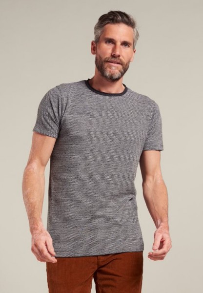 Crewneck Tee Oval Jaquard
