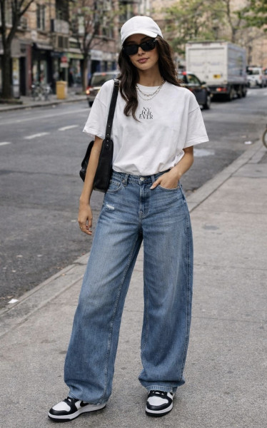 Barrel Leg Ruby Volume Blue destroyd