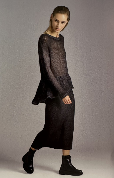 Boxy Knitted Pullover Rasato