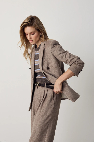 Blazer Manon in Taupe Melange