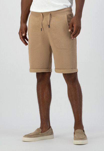 Jogger Shorts Fine Slub Sweat Desert Brown